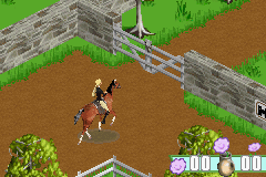 Barbie Horse Adventures Blue Ribbon Race screenshot 3 for GameBoy Advance